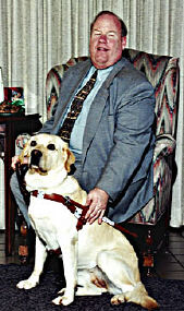 Michael Hingson and his guide dog