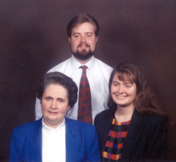 Ramona Walhof with son Christopher and daughter Laura.