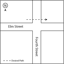 Figure 54-1: Crossing Fourth Street