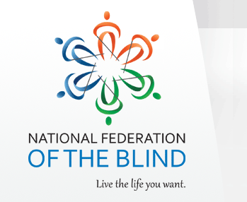 National Federation of the Blind logo with the tagline Live the Life You Want.